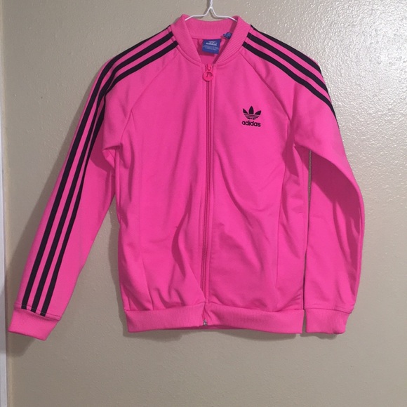 adidas girl jacket pink